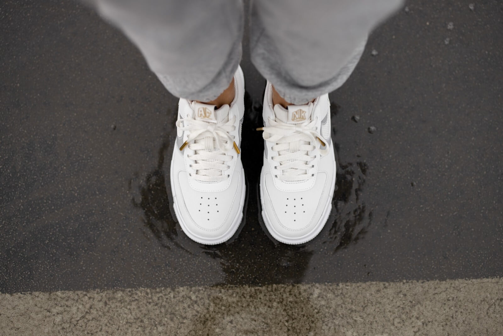 נעלי נייק אייר פורס | Nike Air Force 1 Pixel Summit White