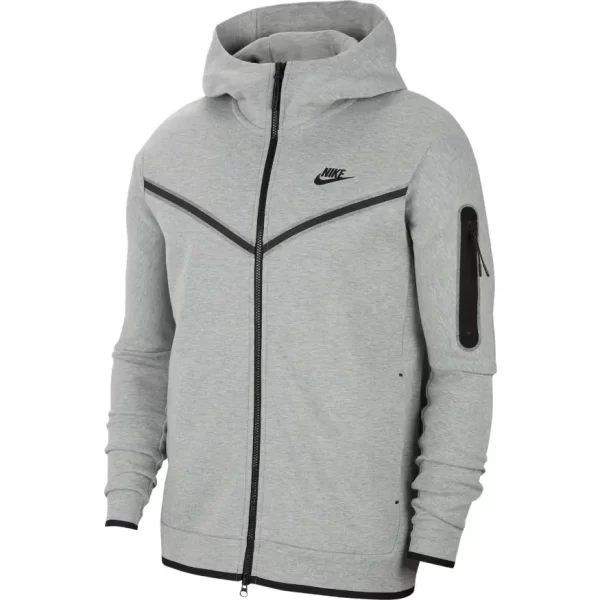 בגדי Nike Sportswear Tech Fleece – סווטשירט אפור מלאנג׳