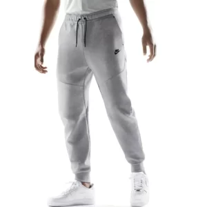 מכנסי Nike Sportswear Tech Fleece – מכנס טק פליז ארוך בצבע אפור מלאנג׳