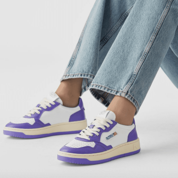 נעלי Autry Medalist Low Sneakers White Purple