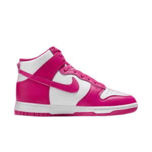 נעלי נייק דאנק | Nike Dunk Hi White Pink Pow