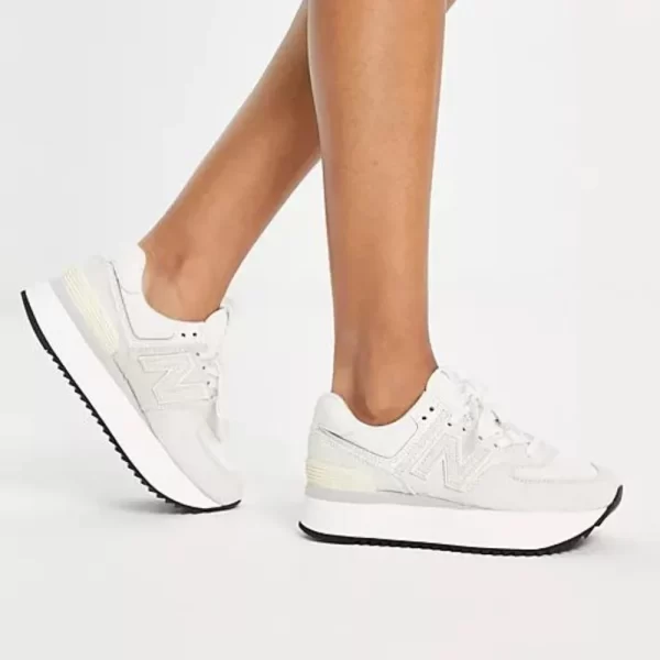 נעלי ניו באלנס | New Balance 574 Platform White